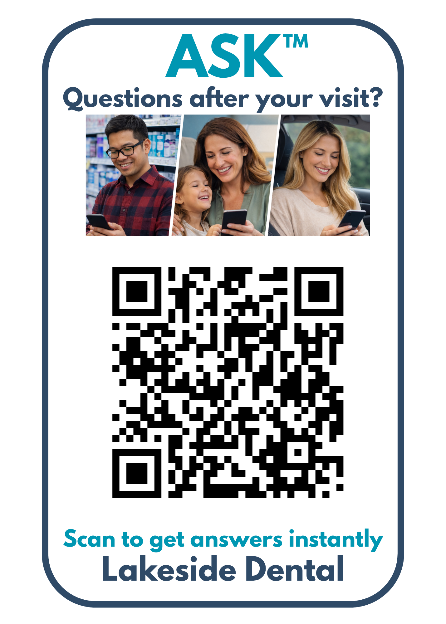 ASK 5x7 in-office sign example